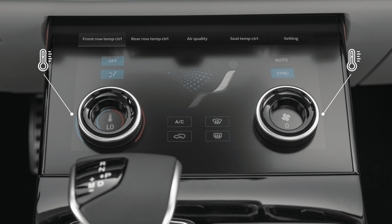 Jetour X70 Plus - Climatizador bizona